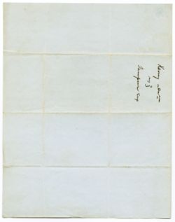 Alvin P. Hovey, Mt. Vernon to James Sampson, New Harmony., 1850, Sept. 20