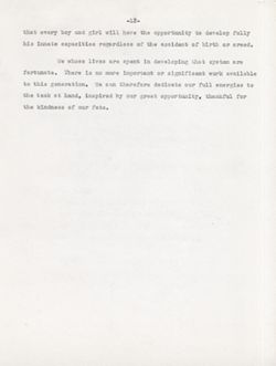 "Remarks to Conference of Indiana Association of Superintendents and Business Officials." -Purdue University, Lafayette, Indiana. March 22, 1950