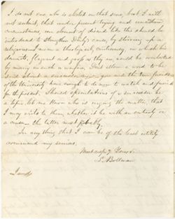L. Bollman to TAW, 8 February 1859
