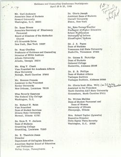 98 point outline about negro progress, 1968