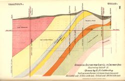 Geological section from Olney, Ill., to Cincinnati, Ohio, illustrating table no. XI