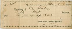 Receipt, January 3, 1895