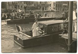 Princess Margaret disembarking in Venice