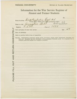 Hall, Augustus - Draft registration Legal Aid