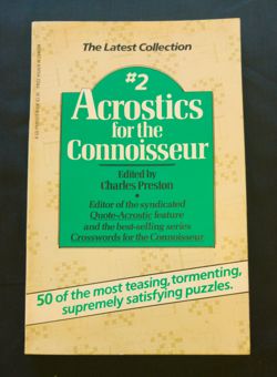 Acrostics for the Connoisseur #2  GD/Perigee: New York,