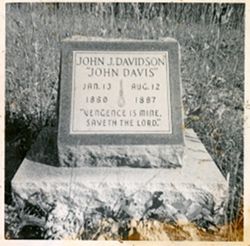John J. Davidson "John Davis 1860-1887