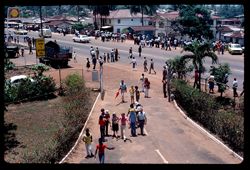 Crowds of well wishers disperse