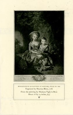 Monseigneur Le Dauphin et Madame, Fille de Roi