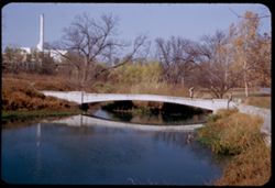 Low bridge over the San Antonio river in south part of the city