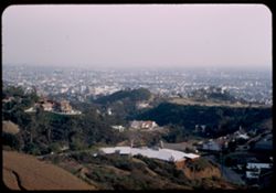 Hollywood seen from Mulholland Drive at Pacific View Terrace