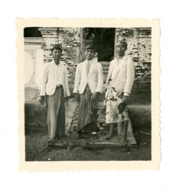 Three men from Bali, Indonesia