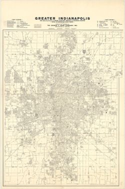 Greater Indianapolis , with adjoining sections of Boone, Hamilton, Morgan, and Johnson Counties, with accompanying book index