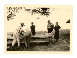 Group around picnic table