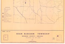 [Monroe County, Indiana, existing use of land.] Sheet 4. Bean Blossom Township, Monroe County, Indiana, existing use of land