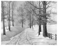 Roads in winter by Leota Loop