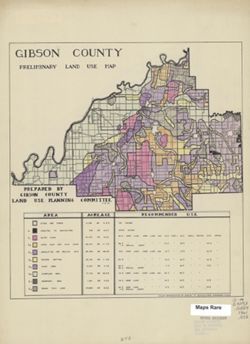 Gibson County [Indiana] preliminary land use map