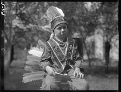 Ludwig Christiansen boy, Indian attire
