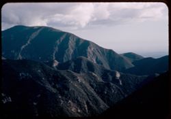 Green-covered foot hills seen from Angeles Crest Highway