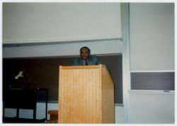 William Miles presenting at Indiana University