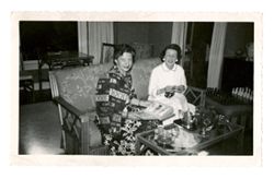 Naoma Lowensohn and another woman sitting together