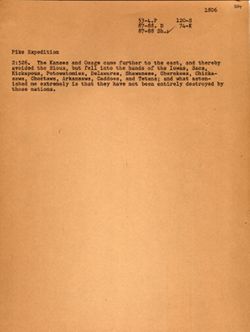 Pike, Zebulon Montgomery. The Expeditions of Zebulon Montogomery Pike, to Headwaters of the Mississippi River, Through Louisiana Territory, and in New Spain, during the years 1805-1807, Vol. II, p. 526.