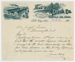 Tell City Desk Co. 1901