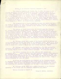 Indiana University Athletics Committee records, 1939-1965, C102 