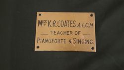 K.R. Coates Nameplate