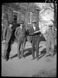 Charley and Henry King, with others, at court house
