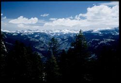 Sierra Nevada seen from Sentinel Dome eastward - Yosemite Pk.