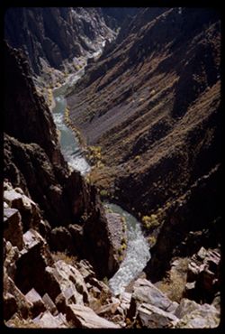 Black Canyon of the Gunnison from Pulpit Rock Overlook.