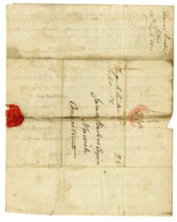 1811, Sept. 13 - Backus, Thomas, lawyer. Franklinton, Ohio. To James Backus, Norwich Connecticut. Death of writer’s father; family news.
