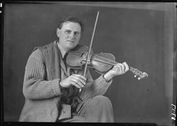 Otto Strahl and violin