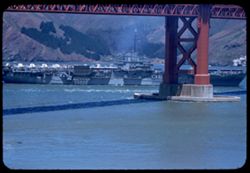 USS Bon Homme Richard nearing Golden Gate Bridge