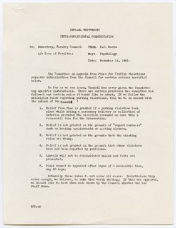 Rules Proposed by the Committee on Appeals for Traffic Violations, 14 November 1955