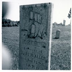 Austin Cemetery Stephen D. Allen Tents, solider, flag tents D. Mar. 13, 1863 Aged 27 yrs. 9 mos. Battle of Arkansas post]