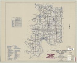 General highway and transportation map of Posey County, Indiana