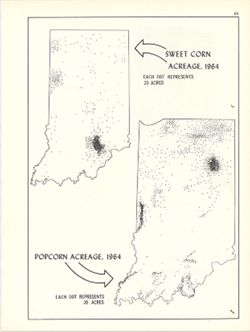 Popcorn acreage, 1964