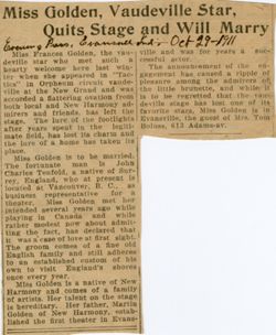 Aug 1911-Jul 9, 1912Charles Penfold Affairs