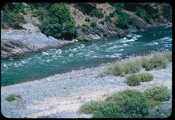 Rapids in Trinity river seen from US 299 in Western Trinity county, California