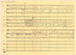 Honey's Lovin' Arms sketch (vocal and piano accompaniment score)