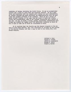 04: Memorial Resolution for John Henry Mueller, ca. 16 November 1965