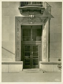 Macmillan Building - secondary entrance detail