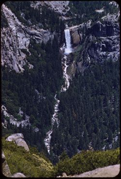From Washburn Pt. -  Vernal Fall and the Merced river below it. Early afternoon