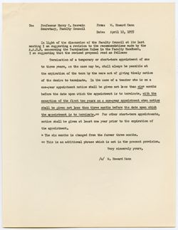 AAUP Proposal Regarding Non-Reappointment of Faculty Members, 14 April 1955