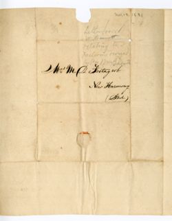 [Bennett, William], Steamer Argus. To Madam M[arie] D[uclos], New Harmony, Ind., 1831 Nov. 19
