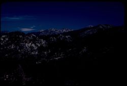 View northeast from Echo Summit (7365) in Sierra Nevada. California.