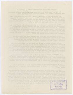 Memorial Resolution for Bernard Larkin, ca. 07 March 1961