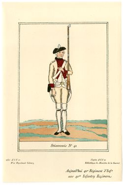 French soldier in uniform, entitled "Soissonnois No. 41"