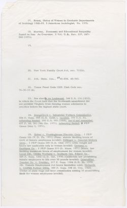 Higher Education (Title IX) - Argument against Sex Discrimination [PJM], 1972 (Oversize)